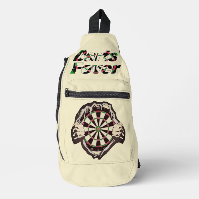 The dartboard on your chest! placemat sling bag (Front)
