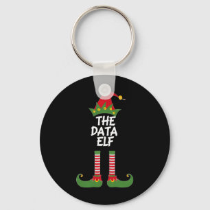 The Data Elf Funny Christmas Analyst Scientist Mat Keychain