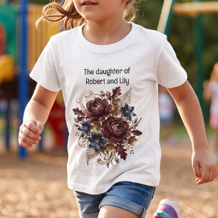 "The Daughter of" Vintage Floral Family Kids T-Shirt