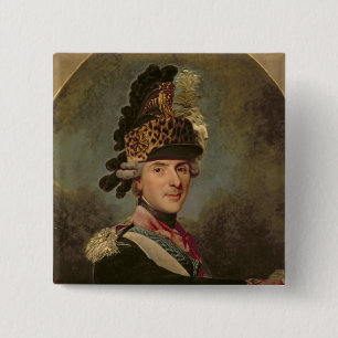 The Dauphin, Louis de France, 1760's 2 Inch Square Button
