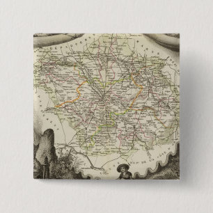 The dawn 2 inch square button