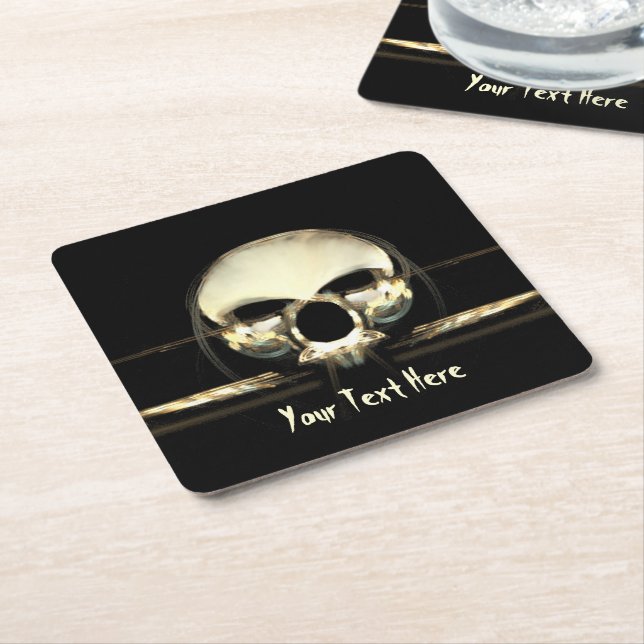 The Dawn of Man Square Paper Coaster (Angled)