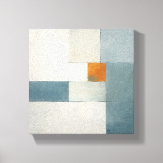 The Dawn of Meaning - Silent Blue City Canvas Print