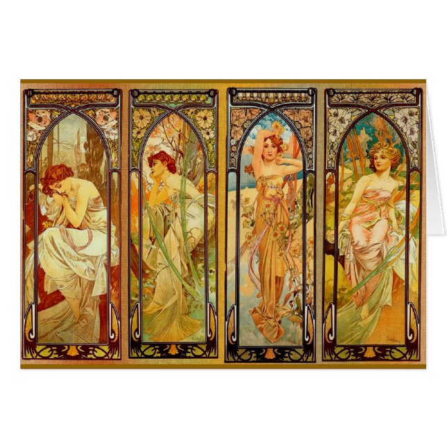 The Day - by Alphonse Mucha (Front Horizontal)