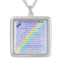The Day God Took You Home Pet Memorial Necklace