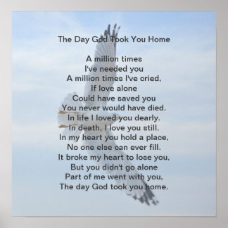 The Day God Took You Home Poster