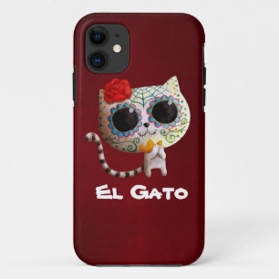 The Day of The Dead Cute Cat iPhone 11 Case