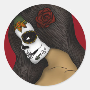 The Day Of The Dead Girl Classic Round Sticker