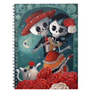 The Day of The Dead Skeleton Lovers Notebook