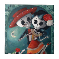 The Day of The Dead Skeleton Lovers