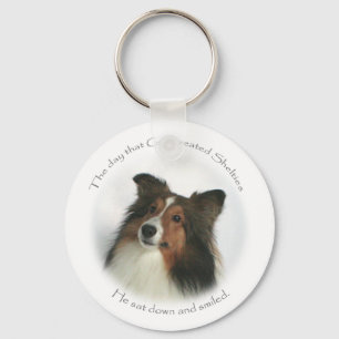 The Day Shelties Were Created Keychain