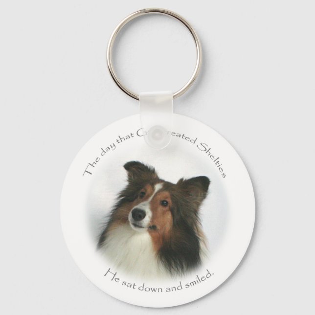 The Day Shelties Were Created Keychain (Front)