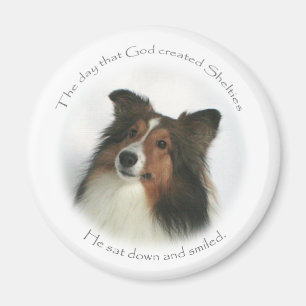 The Day Shelties Were Created Magnet