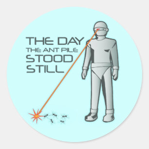 The Day the Ant Pile Stood Still Classic Round Sticker