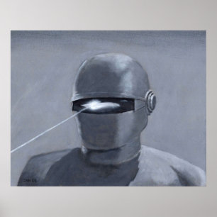 The Day the Earth Stood Still Gort Acylic Paintin Poster