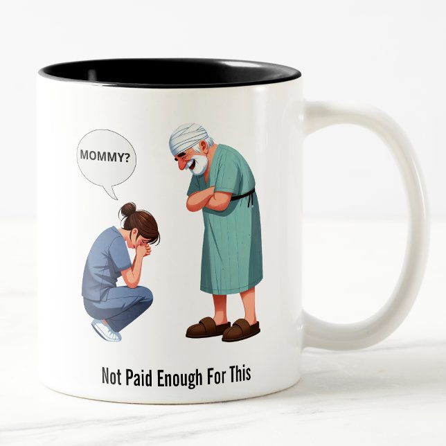 The Day the Nurse Snapped Two-Tone Coffee Mug (Creator Uploaded)