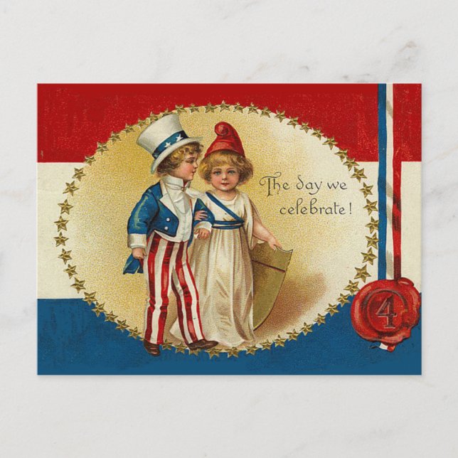 The Day We Celebrate 4th of July Cards (Front)