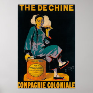 The De Chine, Colonial Company Promotional Poste Poster
