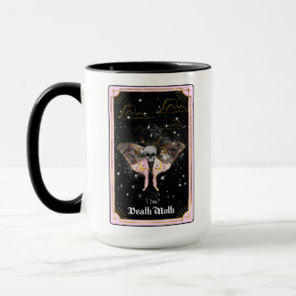 The Death Moth Tarot Card Moon Pink Celestial Mug