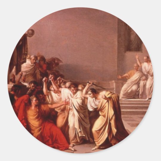 The Death of Caesar Classic Round Sticker