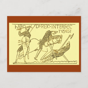 The Death of Harold Postcard