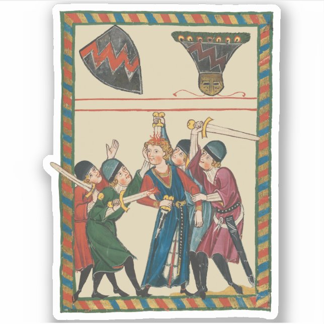 The Death Of Reinmar von Brennenberg Medieval Art (Front)