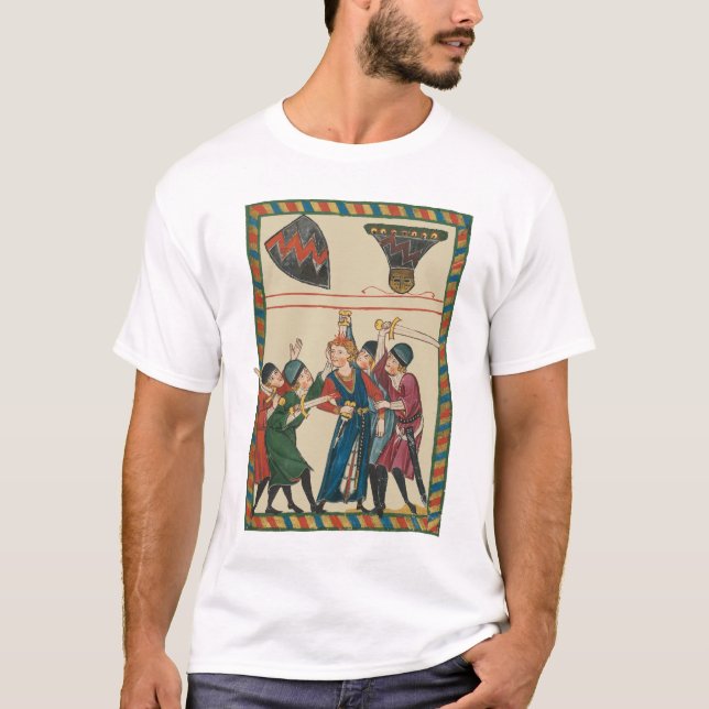 The Death Of Reinmar von Brennenberg Medieval Art T-Shirt (Front)