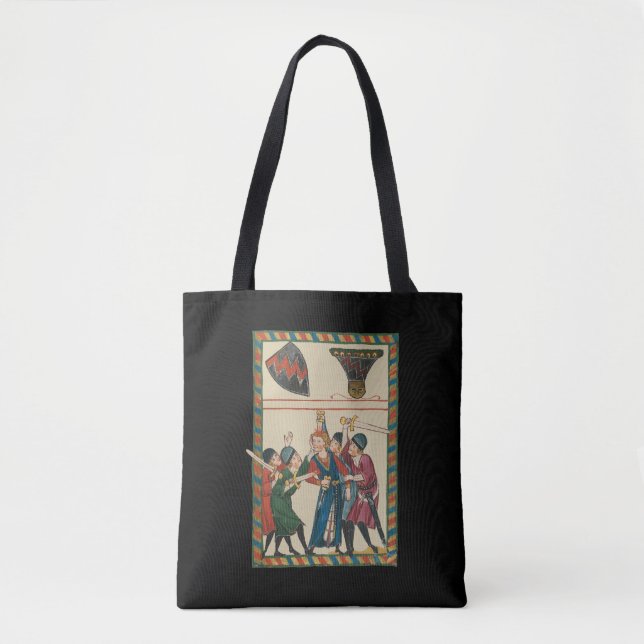 The Death Of Reinmar von Brennenberg Medieval Art Tote Bag (Front)