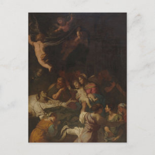 The Death of Saint Anne by Fabrizio Chiari Postcard