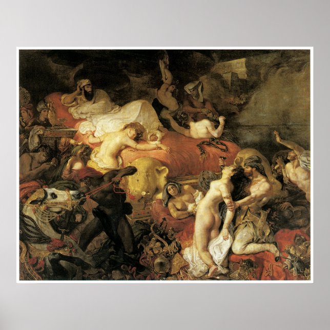 The Death of Sardanapalus, 1827 Poster (Front)