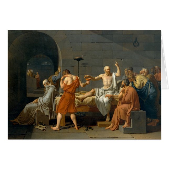 The Death of Socrates by Jacques-Louis David (Front Horizontal)