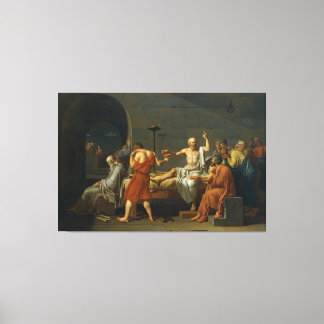 The Death of Socrates by Jacques-Louis David 1787 Canvas Print