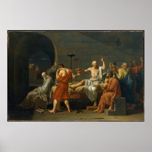 The Death of Socrates by Jacques-Louis David 1787 Poster