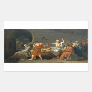 The Death of Socrates by Jacques-Louis David Sticker