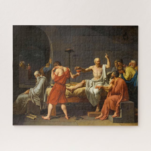 The Death of Socrates, La Mort de Socrate, 1787 Jigsaw Puzzle (Horizontal)