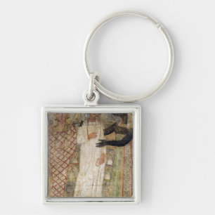 The deceased and his mummy protected by Anubis Keychain