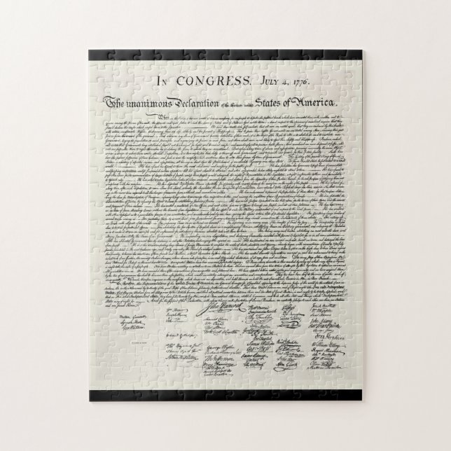 The Declaration of Independence Jigsaw Puzzle (Vertical)