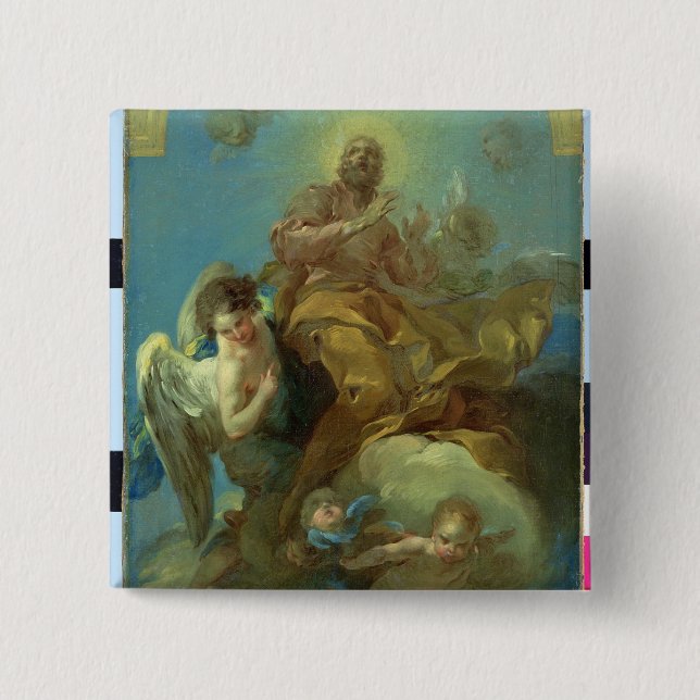 The Declaration of St. Isidor 2 Inch Square Button (Front)