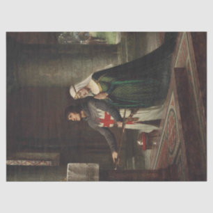 The Dedication (Medieval Knight and His Lady) Tissue Paper