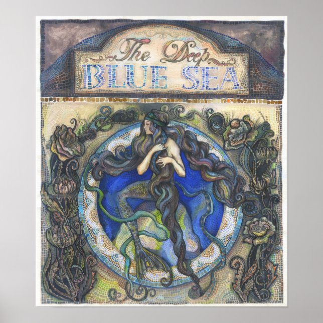 "The Deep Blue Sea"  poster - 40 cm x 46.2 cm (Front)