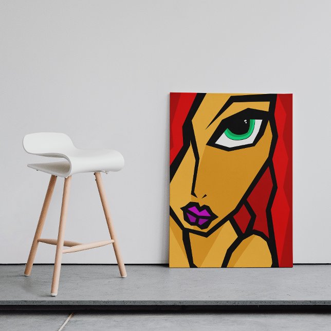 The deep stare - abstract art poster (Creator Uploaded)