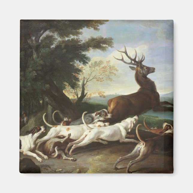 The Deer Hunt, 1718 Magnet (Front)