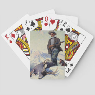 “The Deer Hunter” by W Herbert Dunton Playing Cards