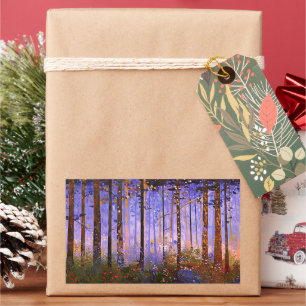 The Deer’s Secret Path  -  Wide Woodland Landscape Sticker