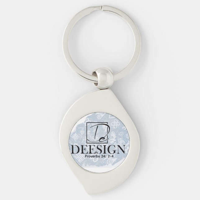 The Deesign Collective Button Keychain (Front)