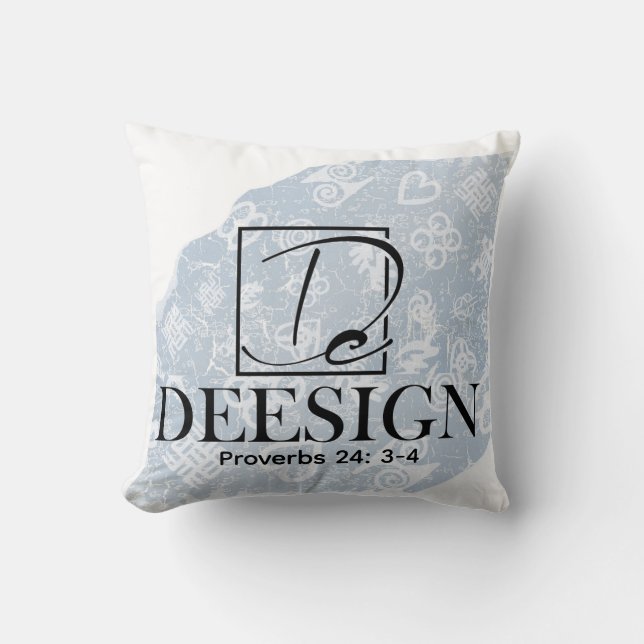 The Deesign Collective Button Throw Pillow (Front)