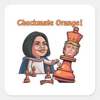 The Defeat Of The Orange King Square Sticker