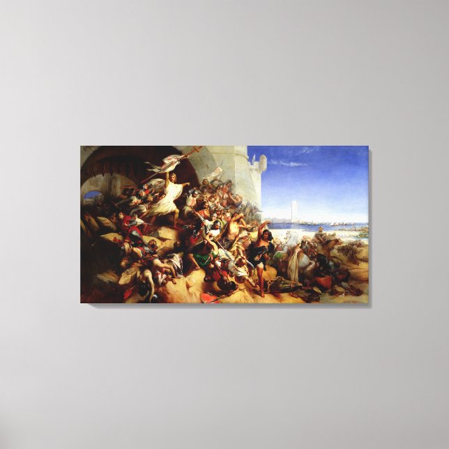 The Defence of Rhodes Canvas Print (Front)