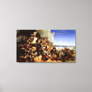 The Defence of Rhodes Canvas Print