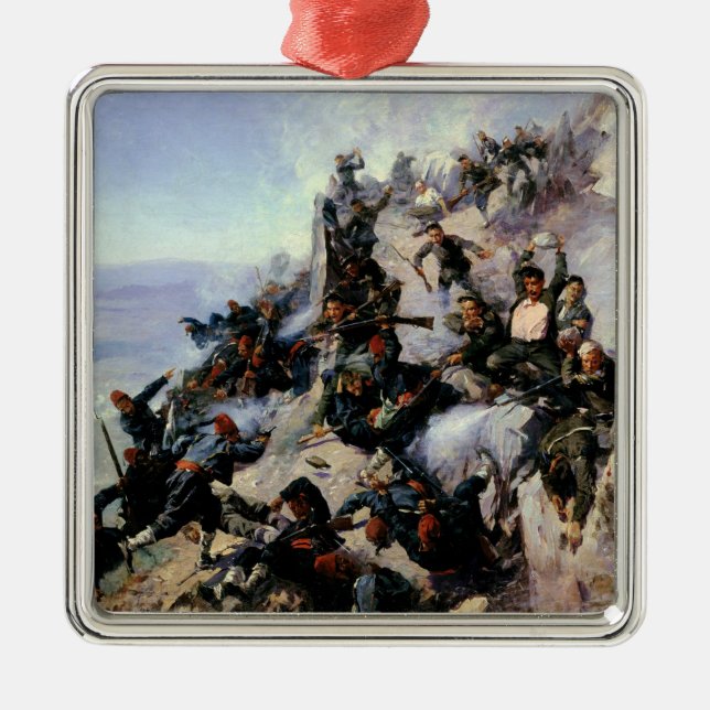 The Defence of the Eagle Aerie Metal Ornament (Front)